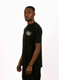 Obey Leave Me Alone T-shirt Faded Black -Samsoe Samsoe Shop image 766