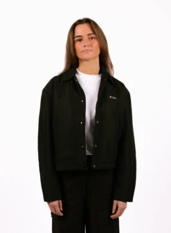 Olaf Hussein WMN Cropped Jacket Black -Samsoe Samsoe Shop image 773
