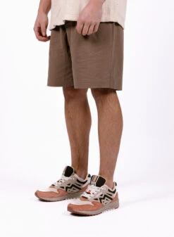 Wax London Linton Pleat Short Seersucker Taupe -Samsoe Samsoe Shop image 782