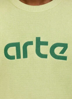 Arte Arte Antwerp Kris Logo Sweater Light Green