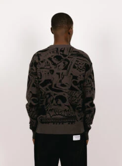 Daily Paper Hogba Sweater Ash Grey/Black -Samsoe Samsoe Shop image 847