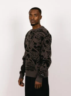 Daily Paper Hogba Sweater Ash Grey/Black -Samsoe Samsoe Shop image 849