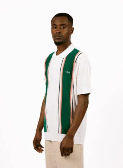 Obey Ambrose Polo White Multi -Samsoe Samsoe Shop image 858