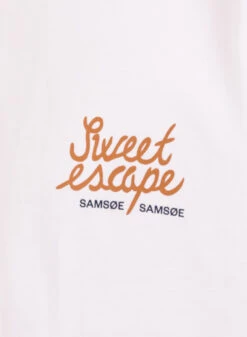 Samsoe Samsoe Savaca T-shirt 11725 White Escape -Samsoe Samsoe Shop image 880