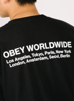 Obey Worldwide Cities Heavyweight T-shirt -Samsoe Samsoe Shop image 890