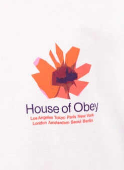 Obey House Of Obey Floral Classic T-shirt White -Samsoe Samsoe Shop image 917