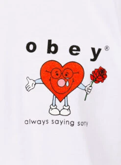 Obey Always Saying Sorry White -Samsoe Samsoe Shop image 973