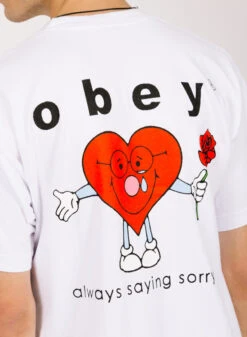 Obey Always Saying Sorry White -Samsoe Samsoe Shop image 974