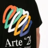 Arte Teo Back Hearts T-shirt Black
